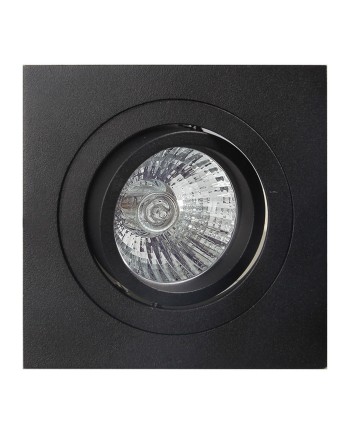 BASICO GU10 * EMPOTRABLE CUADRADO NEGRO